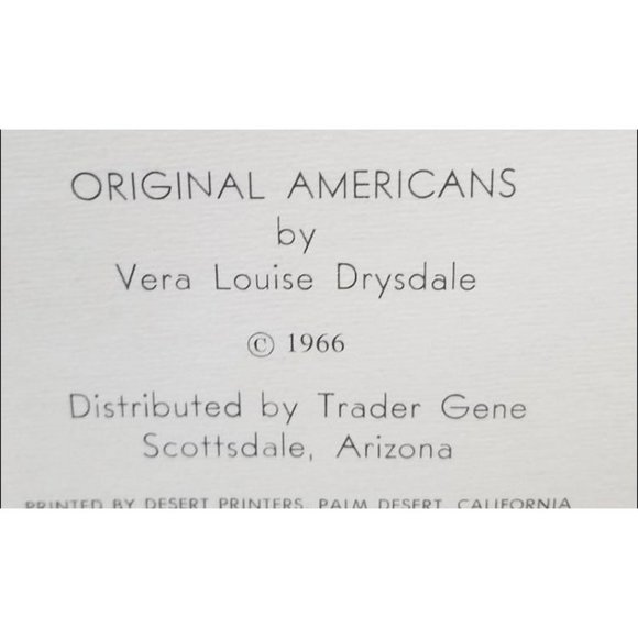 1966 Vera Louise Drysdale Native American Matted Prints - Picture 6 of 7